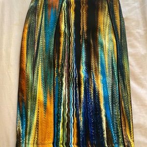Multicolor pencil skirt